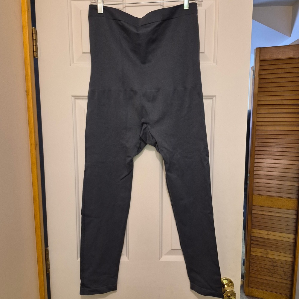 Empetua Charcoal Gray High Waisted Seamless Shapewear Leggings 2XL 42075